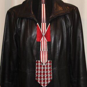 Vintage Pierre Balmain Couture 100% Geometric Stunning Silk Tie